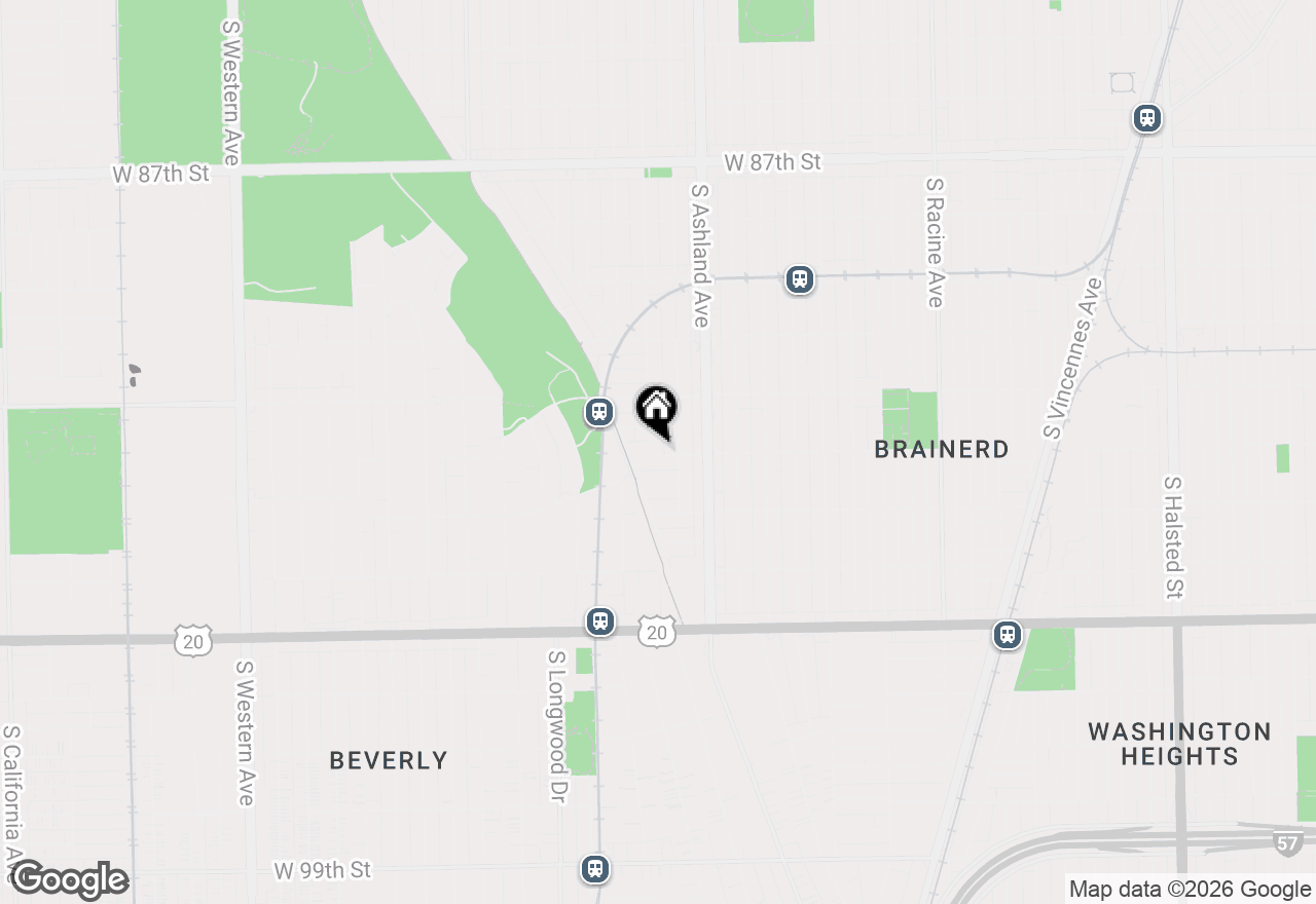 Map of 9157 S Paulina Street, Chicago, IL 60620