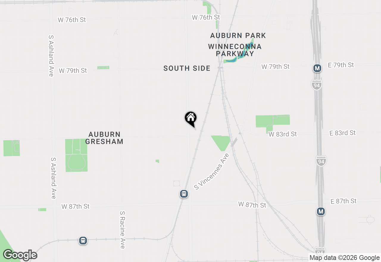 Map of (Address confidential), Chicago, Illinois 60620