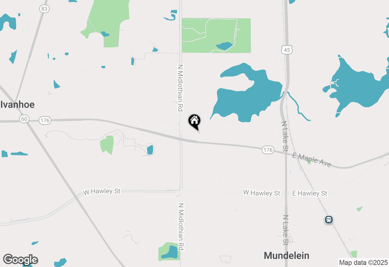 Map of 942 Raleigh Road, Mundelein, IL 60060