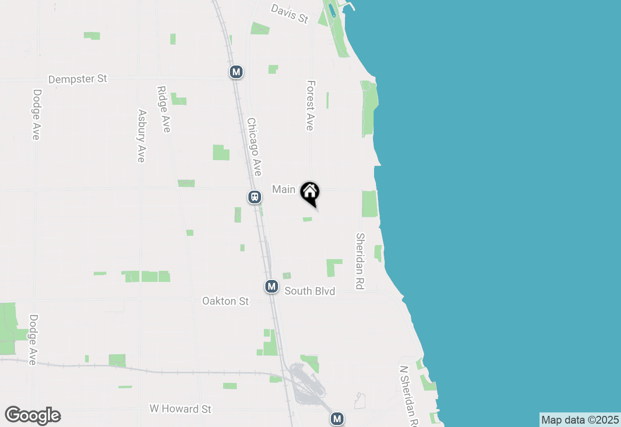 Map of 319 Kedzie Street #3E, Evanston, IL 60202