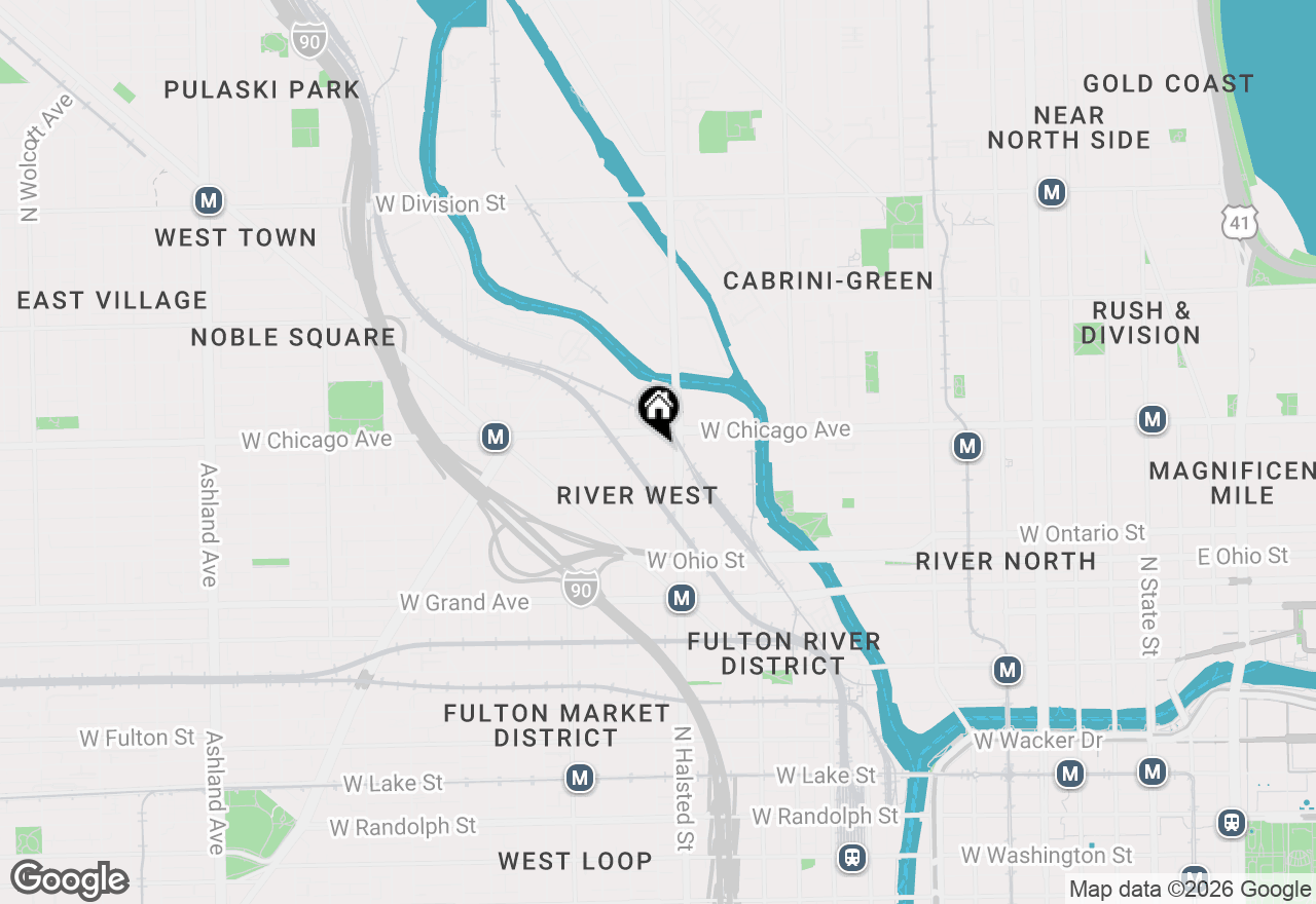 Map of 824 W Superior Street #410, Chicago, IL 60642