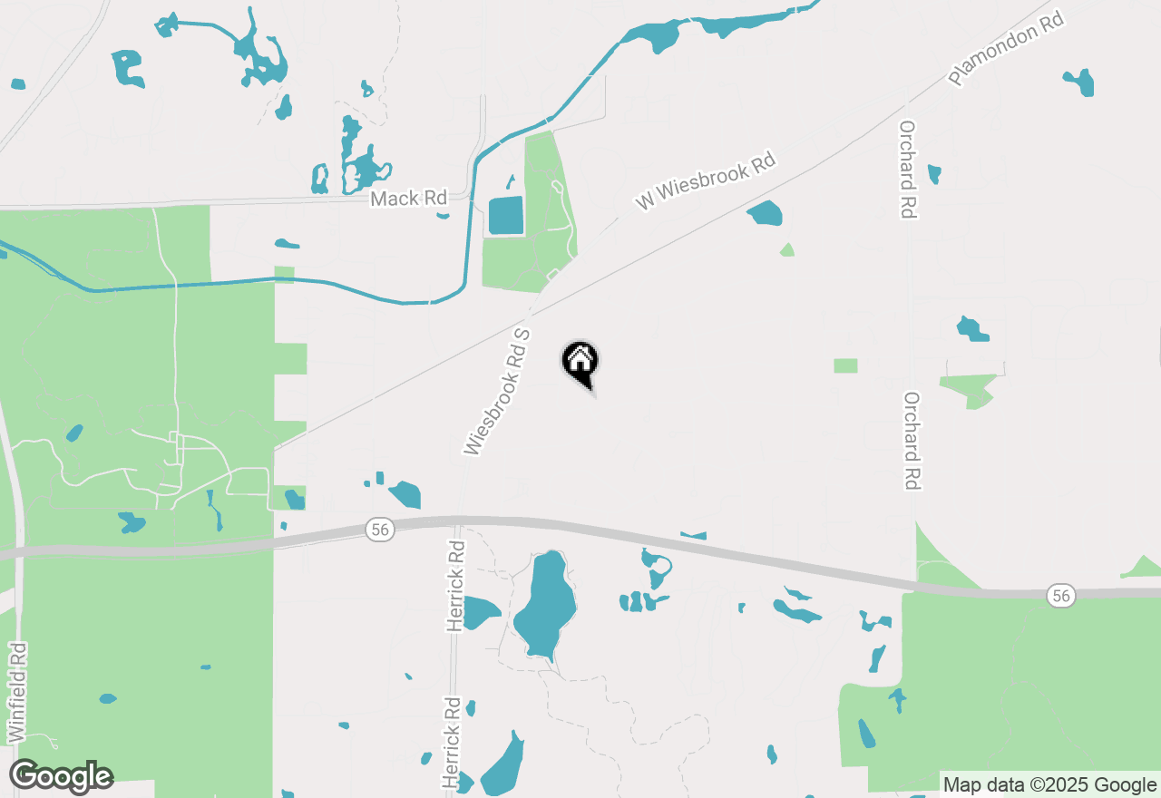 Map of 2S406 Seneca Drive, Wheaton, IL 60189