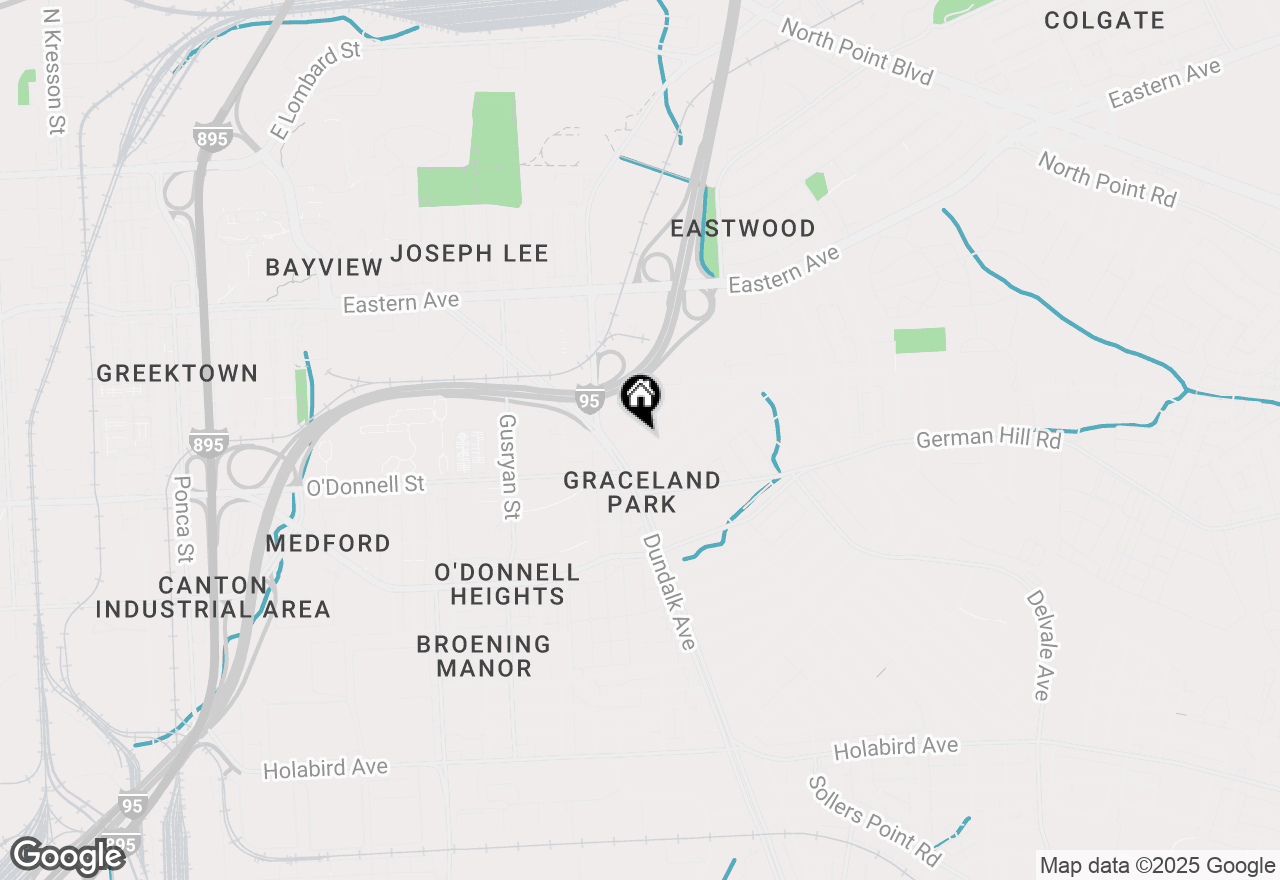 Map of 6609 Bushey Street, Baltimore, MD 21224