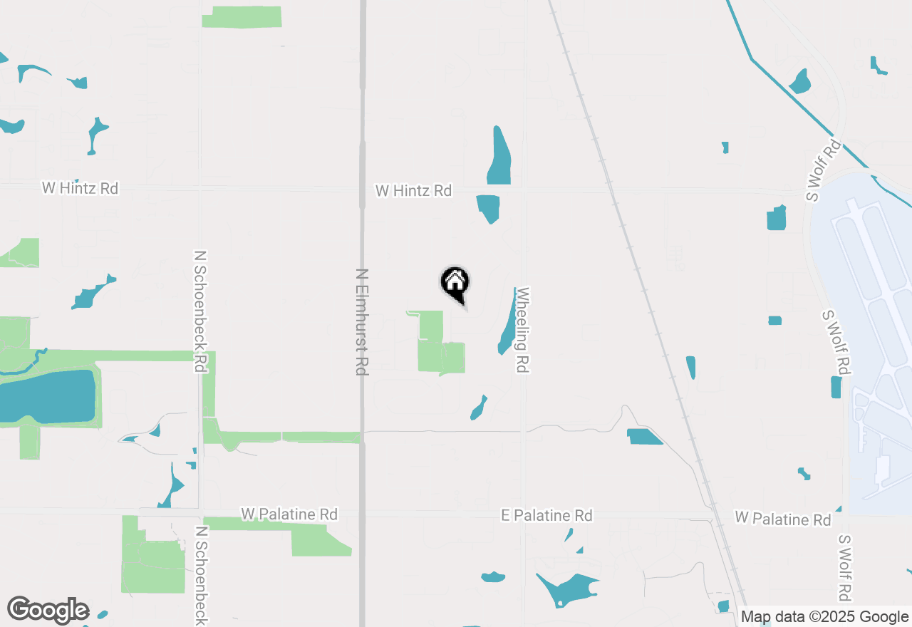 Map of 1094 Shady Tree Lane, Wheeling, IL 60090