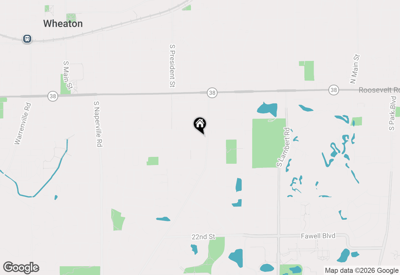Map of 1301 Coolidge Avenue, Wheaton, IL 60189