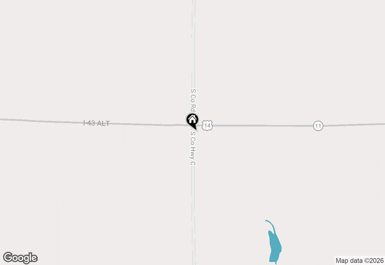 Map of 1626 S County Road C, Darien, WI 53114