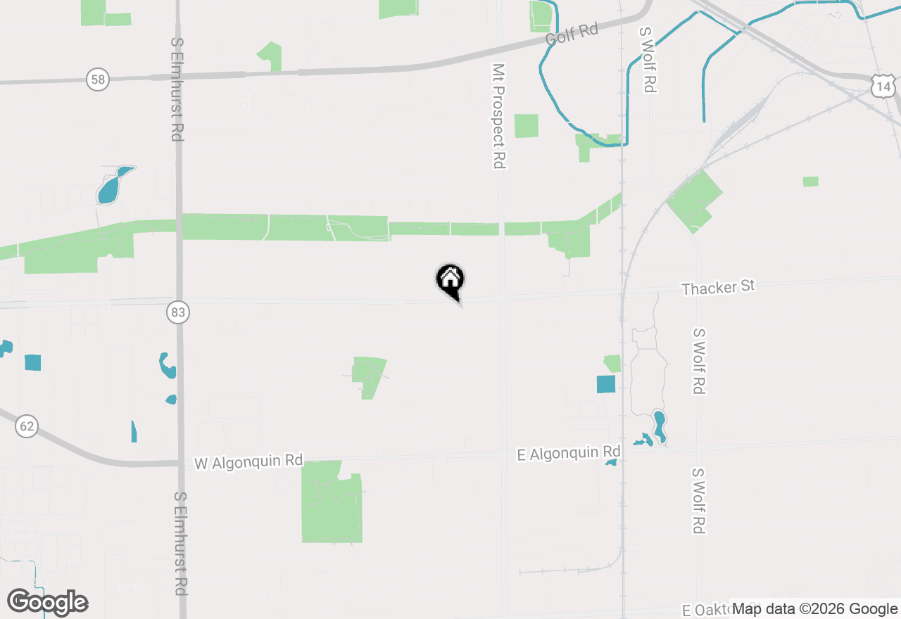 Map of 818 Leahy Circle, Des Plaines, IL 60016