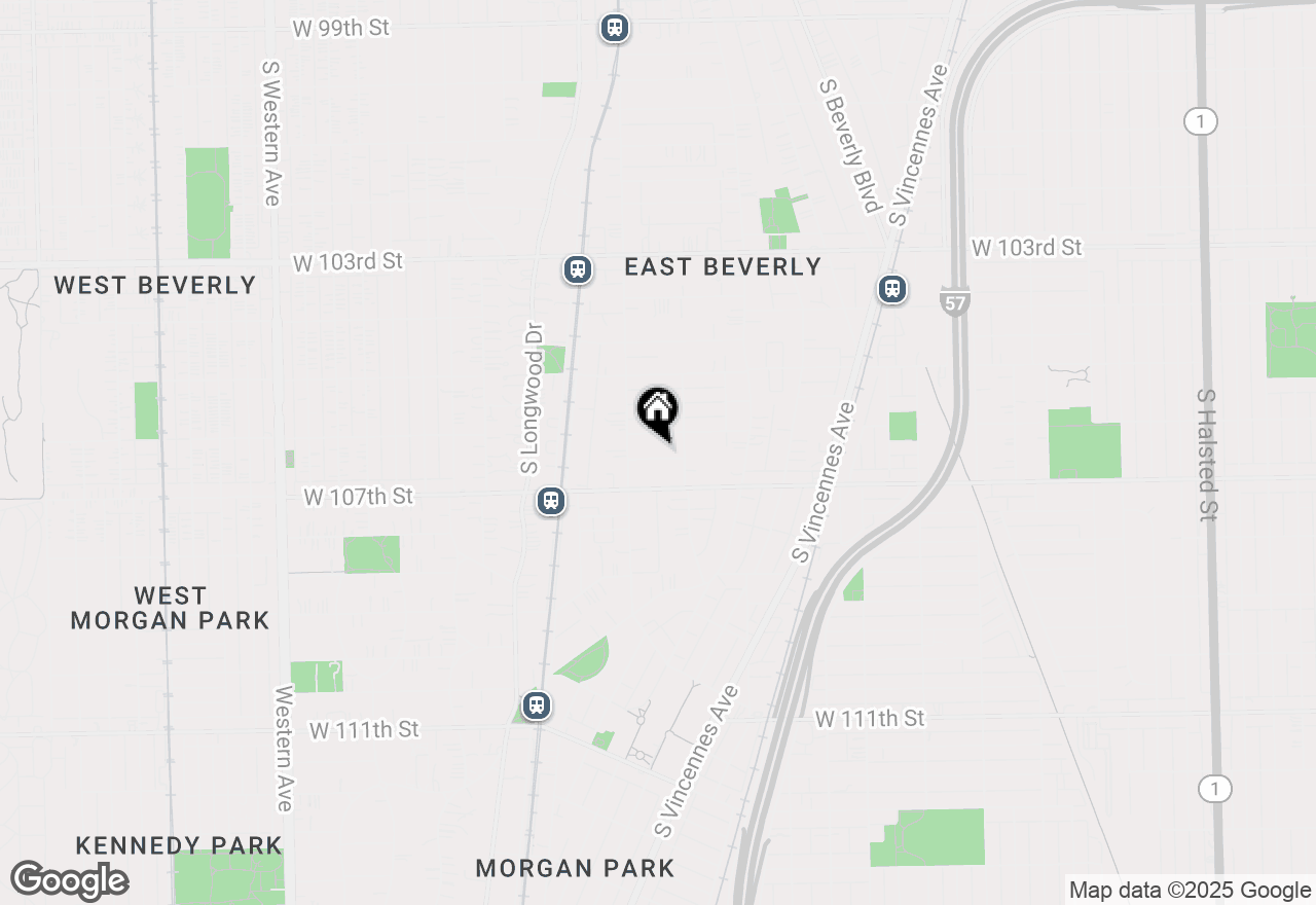 Map of 1726 W 106th Street, Chicago, IL 60643