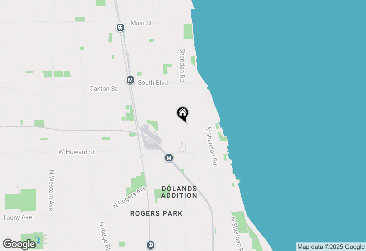 Map of 1550 W Juneway Terrace #2D, Chicago, IL 60626