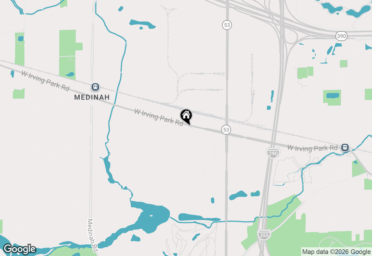 Map of 1492 W Irving Park Road, Itasca, IL 60143