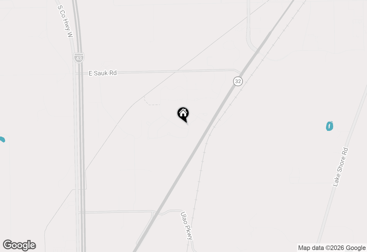 Map of 1842 Windrush Dr, Grafton, WI 53024