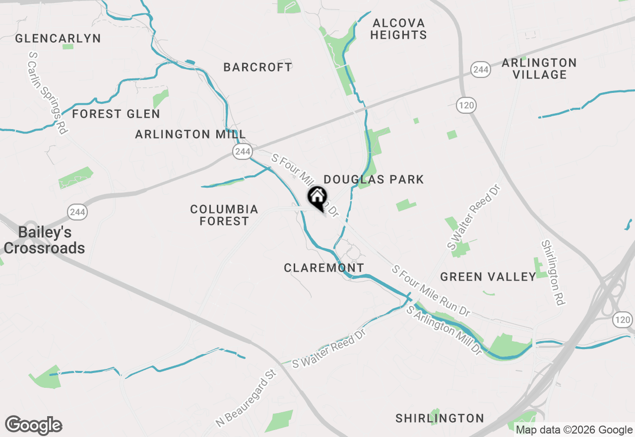 Map of 1521 S George Mason Drive #10, Arlington, VA 22204