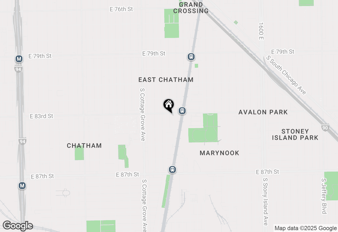 Map of 8307 S Ingleside Avenue #1E, Chicago, IL 60619