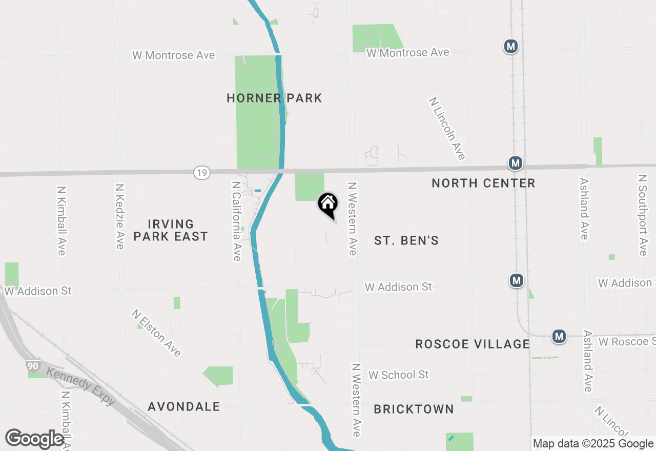 Map of 2456 W Grace Street #2E, Chicago, IL 60618