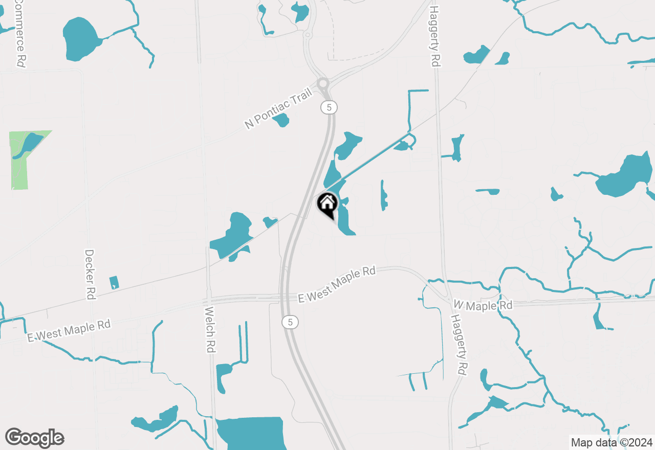 Map of 1443 Covington Crossing, Commerce Twp, MI 48390