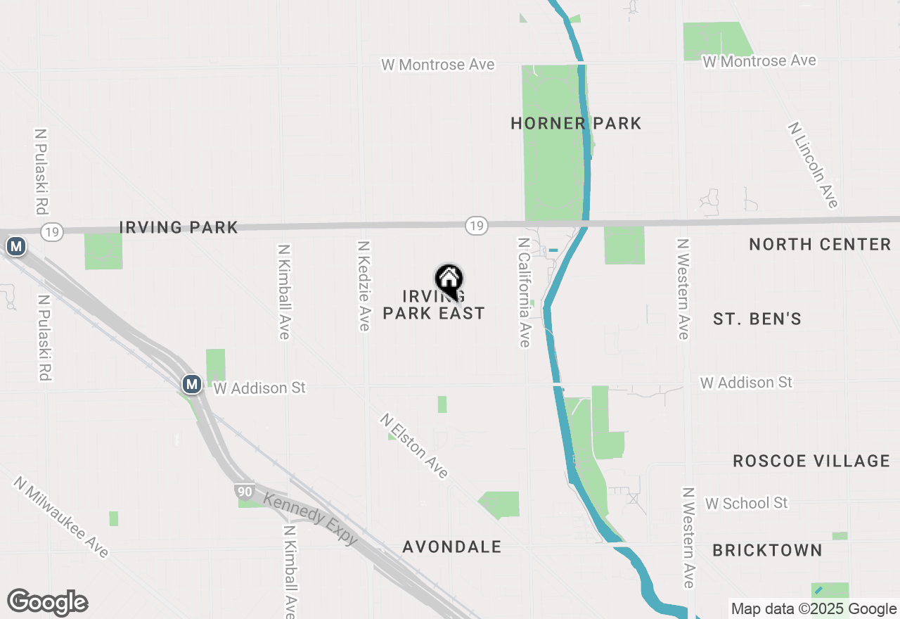 Map of (Address confidential), Chicago, Illinois 60618
