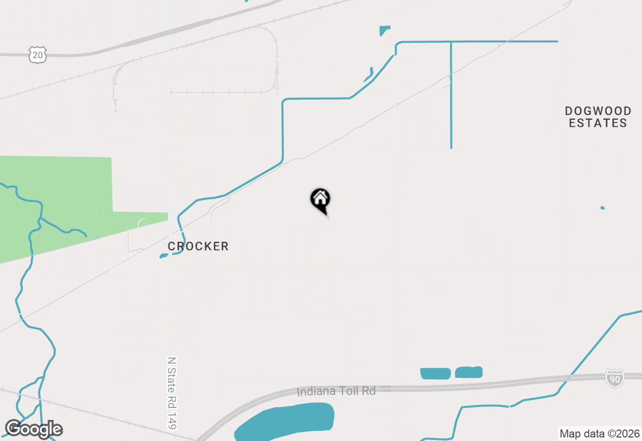 Map of 4160 Westwood Lane, Chesterton, IN 46304