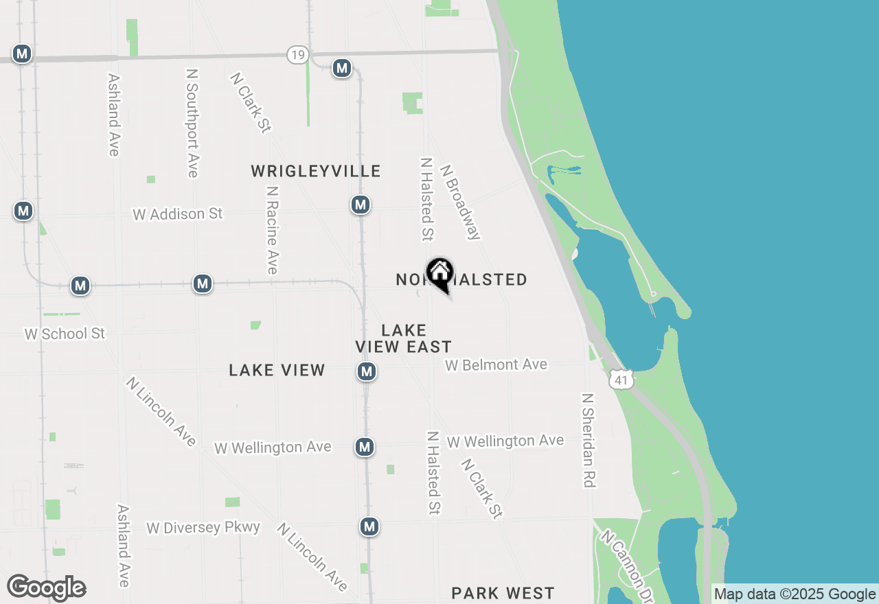 Map of 744 W Buckingham Place #4, Chicago, IL 60657