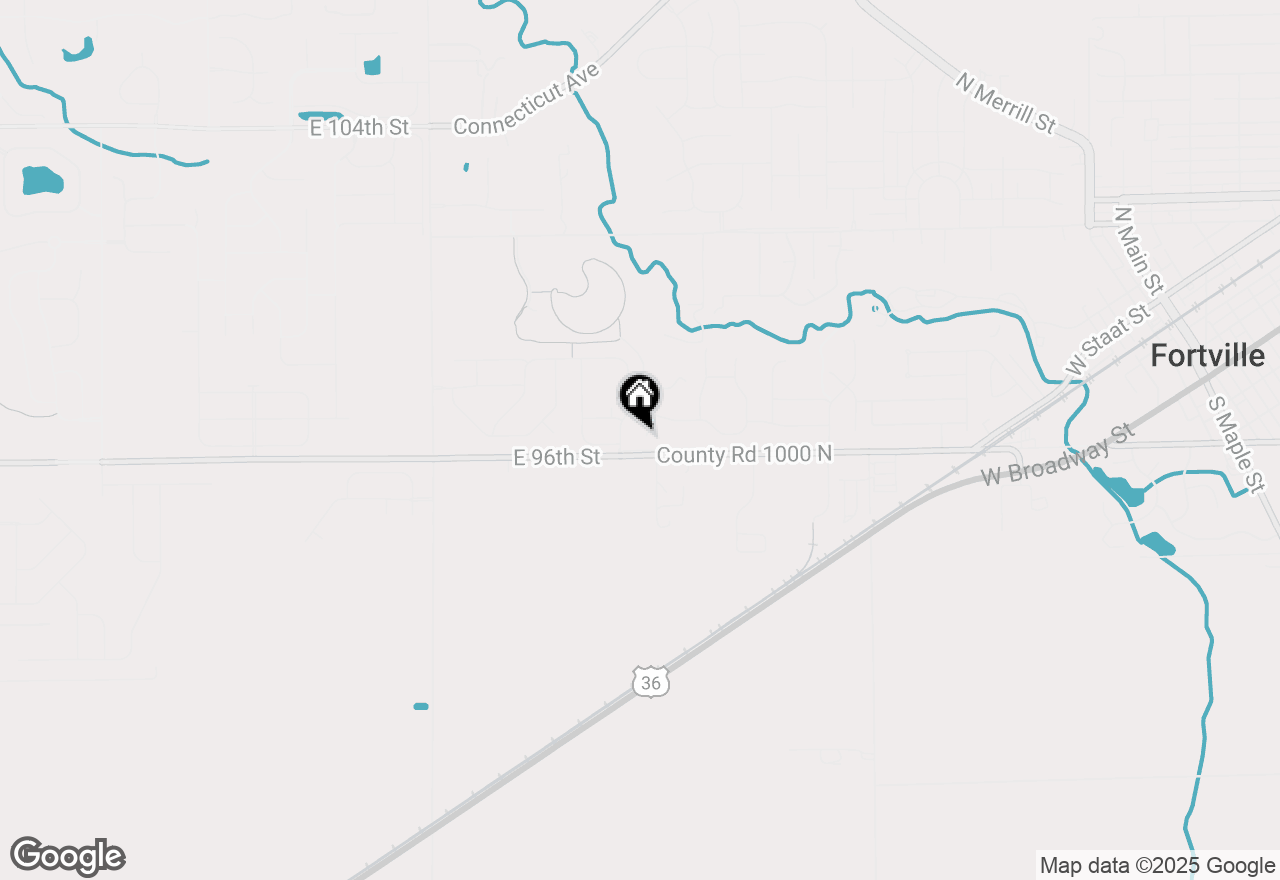 Map of 9668 Madera Court, Fishers, IN 46040