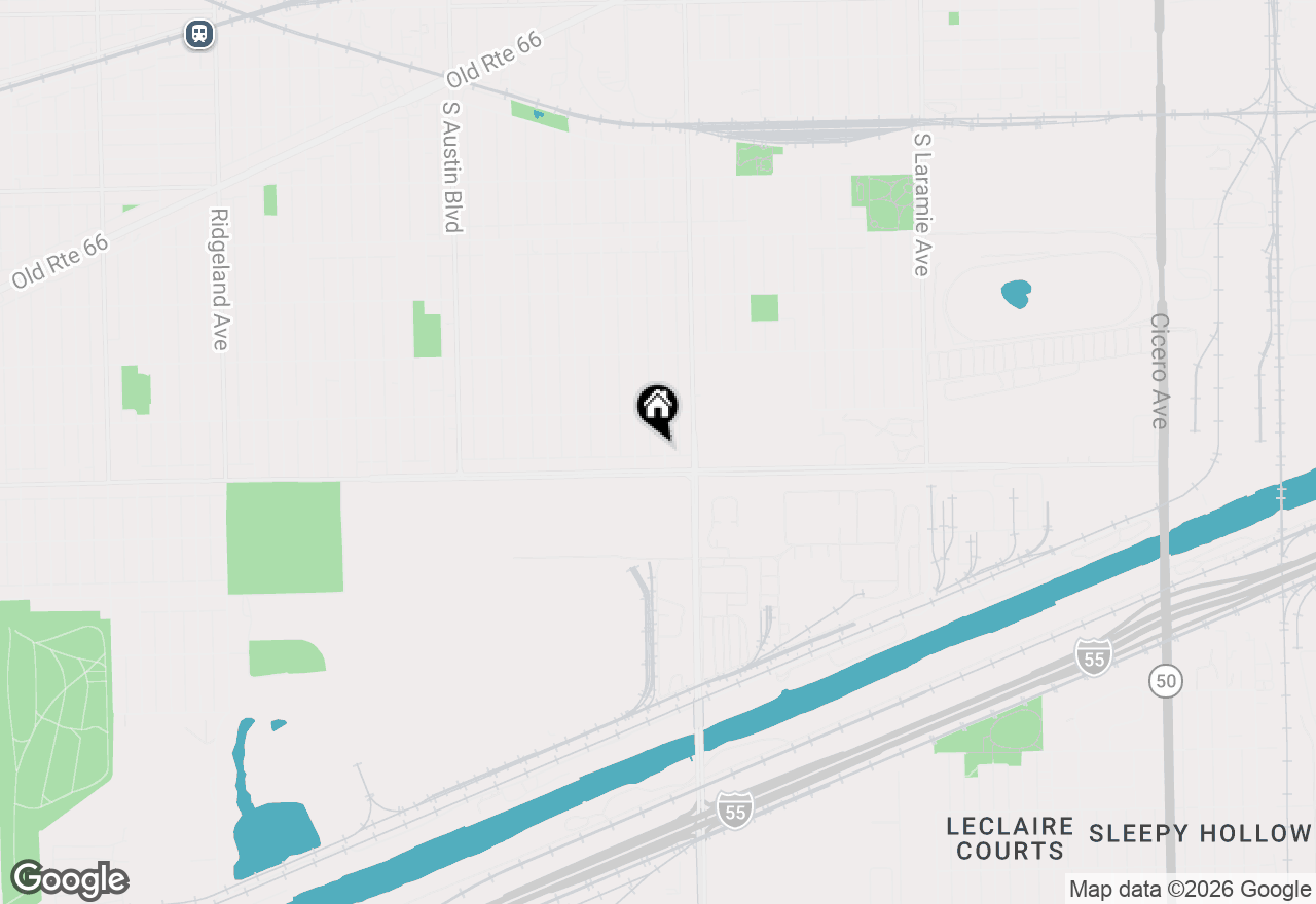 Map of 3830 S 56th Court, Cicero, IL 60804