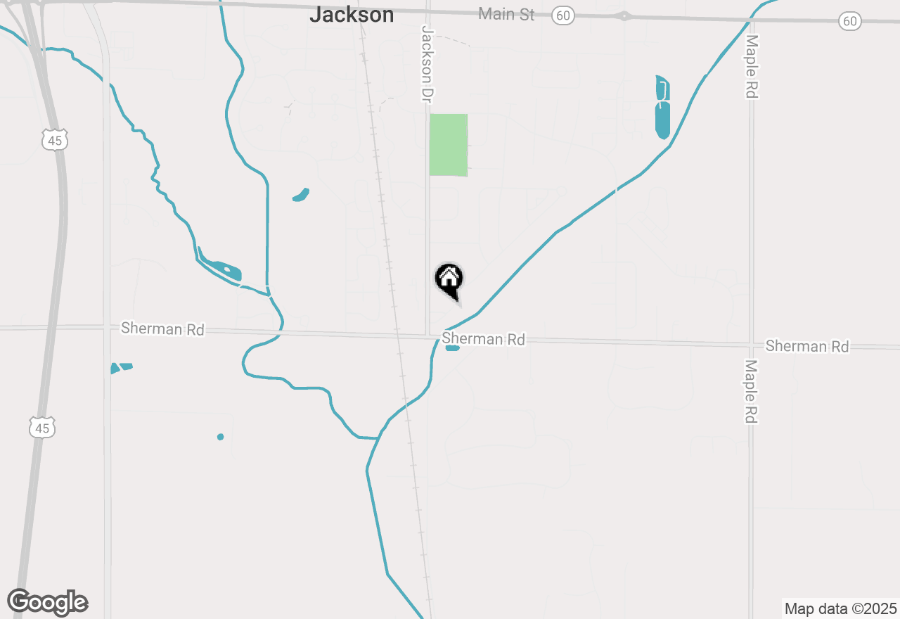 Map of N160W20265 Fox Creek Dr, Jackson, WI 53037