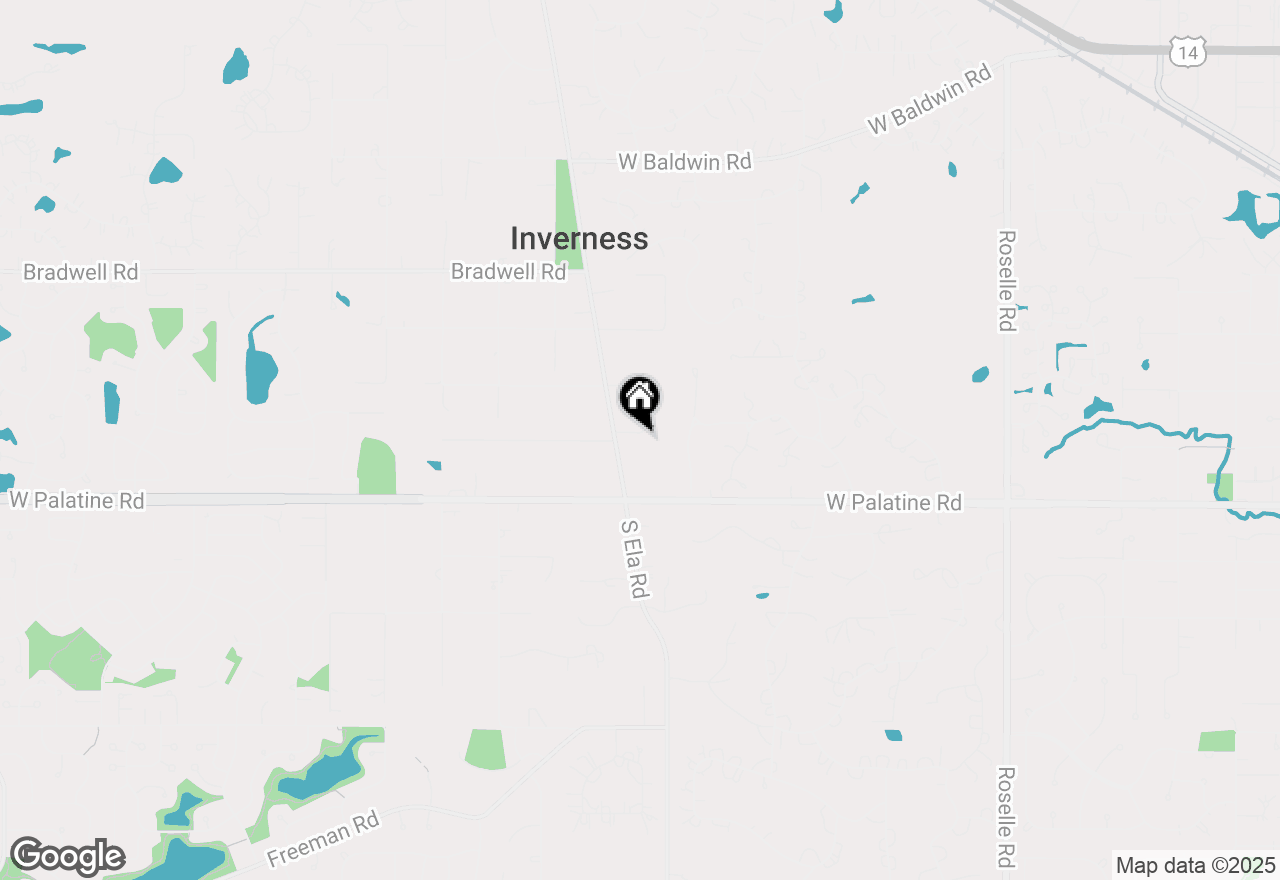 Map of 85 Ela Road, Inverness, IL 60067