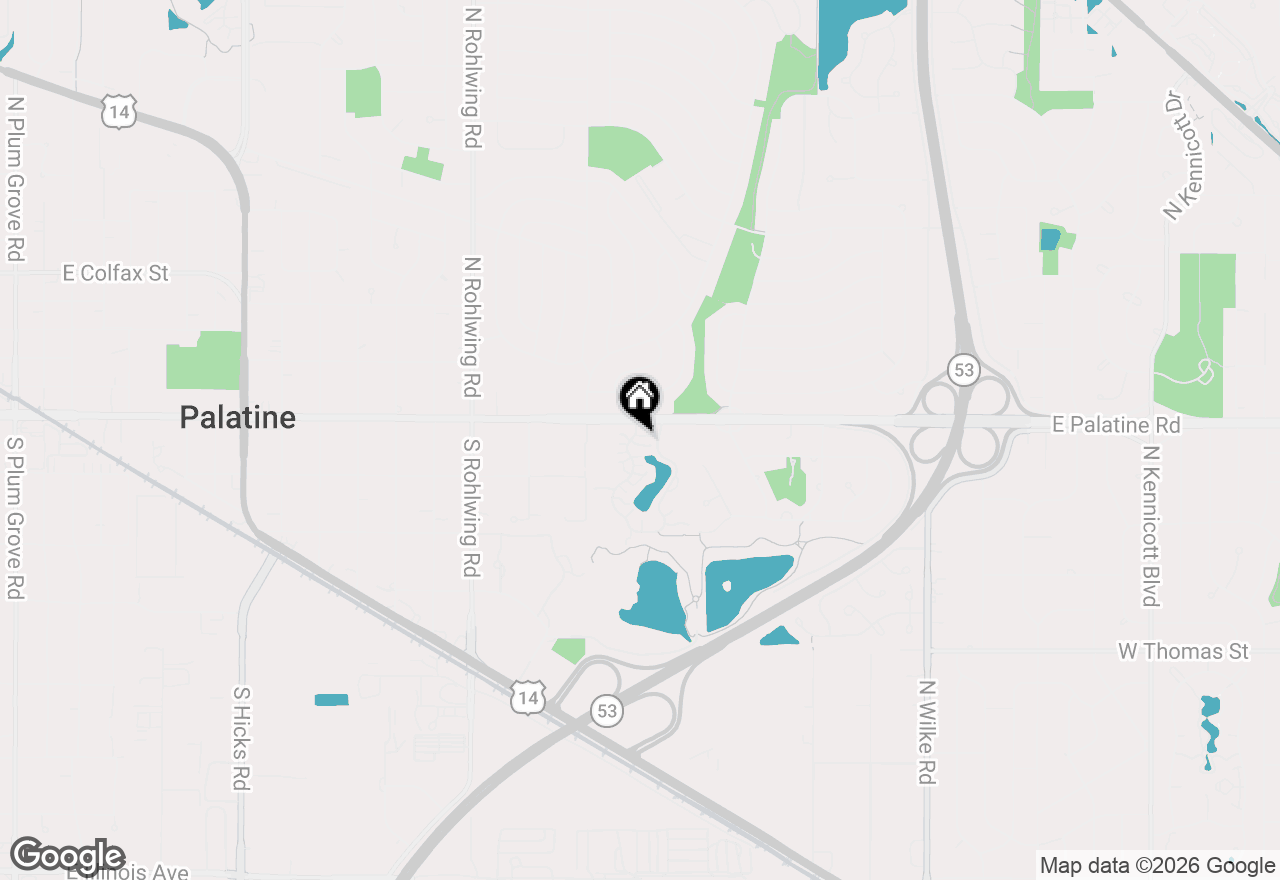 Map of 27 S Stonington Drive #172, Palatine, IL 60074