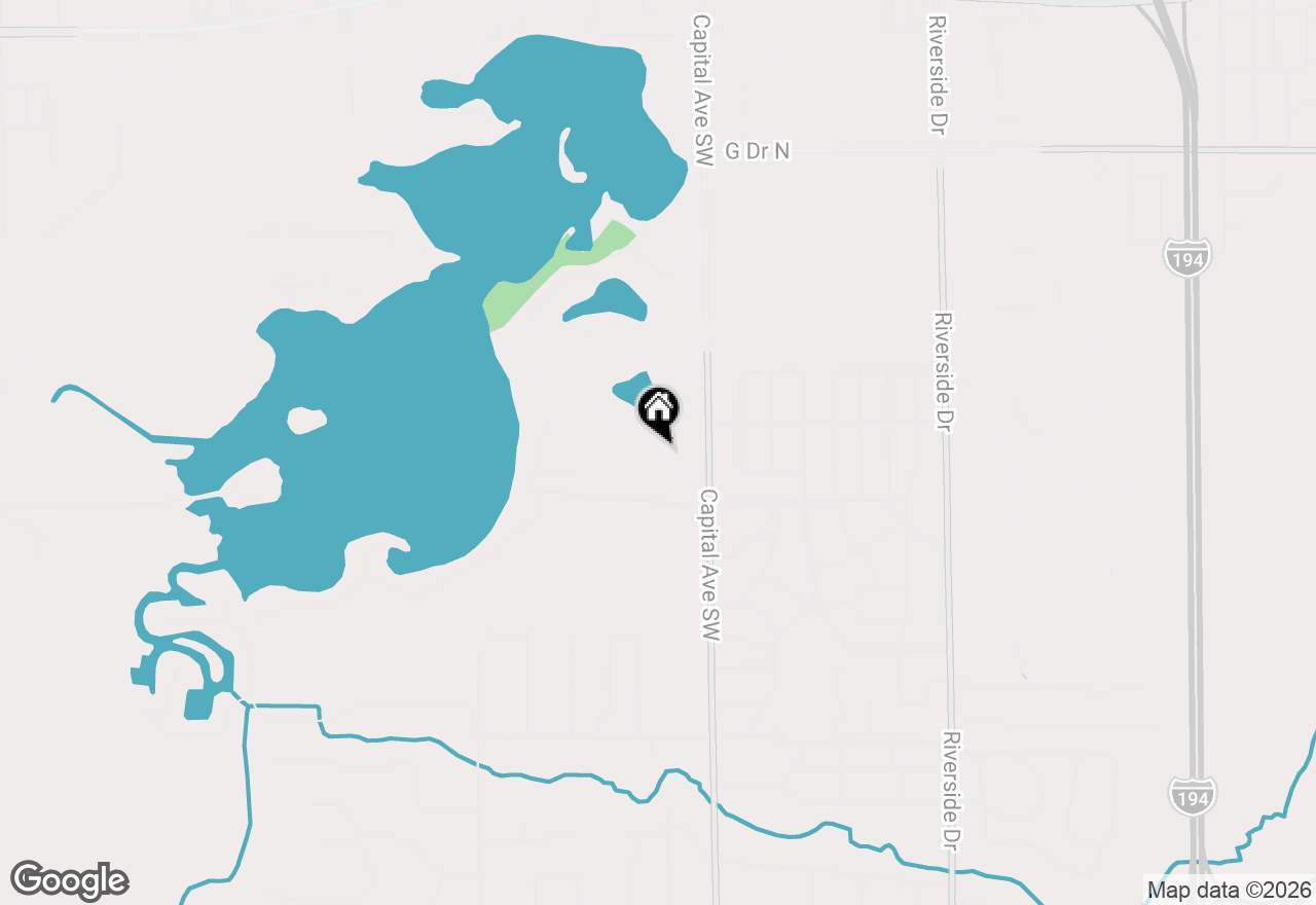 Map of 1163 S Lakeside Drive, Battle Creek, MI 49015