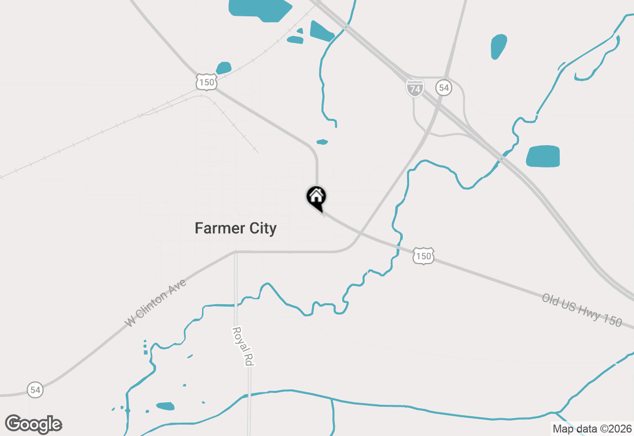 Map of 605 E Market Street, Farmer City, IL 61842