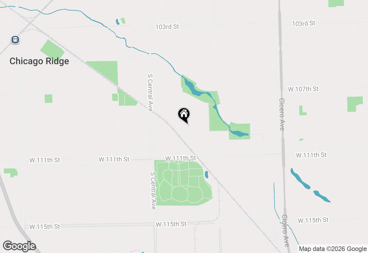 Map of 10841 Long Avenue, Oak Lawn, IL 60453