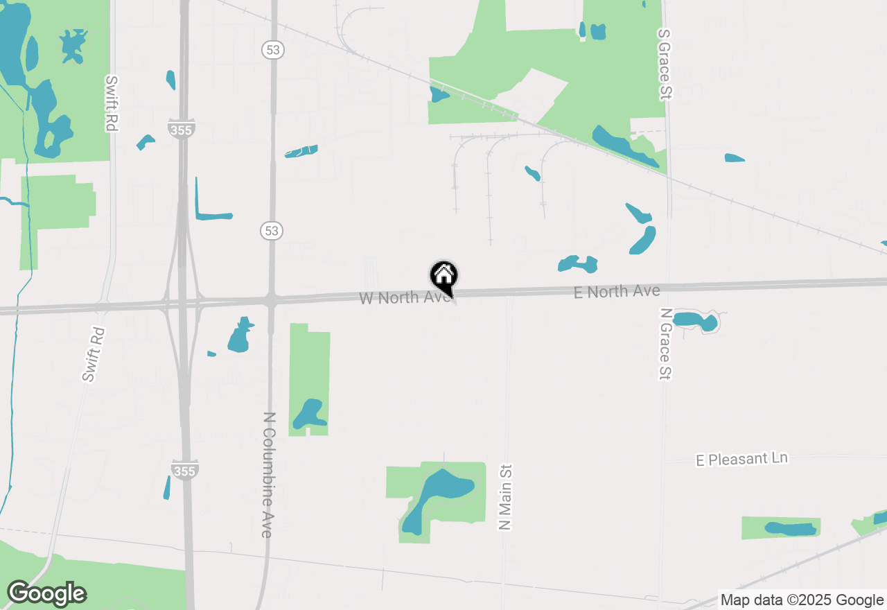 Map of 147 W North Avenue, Lombard, IL 60148
