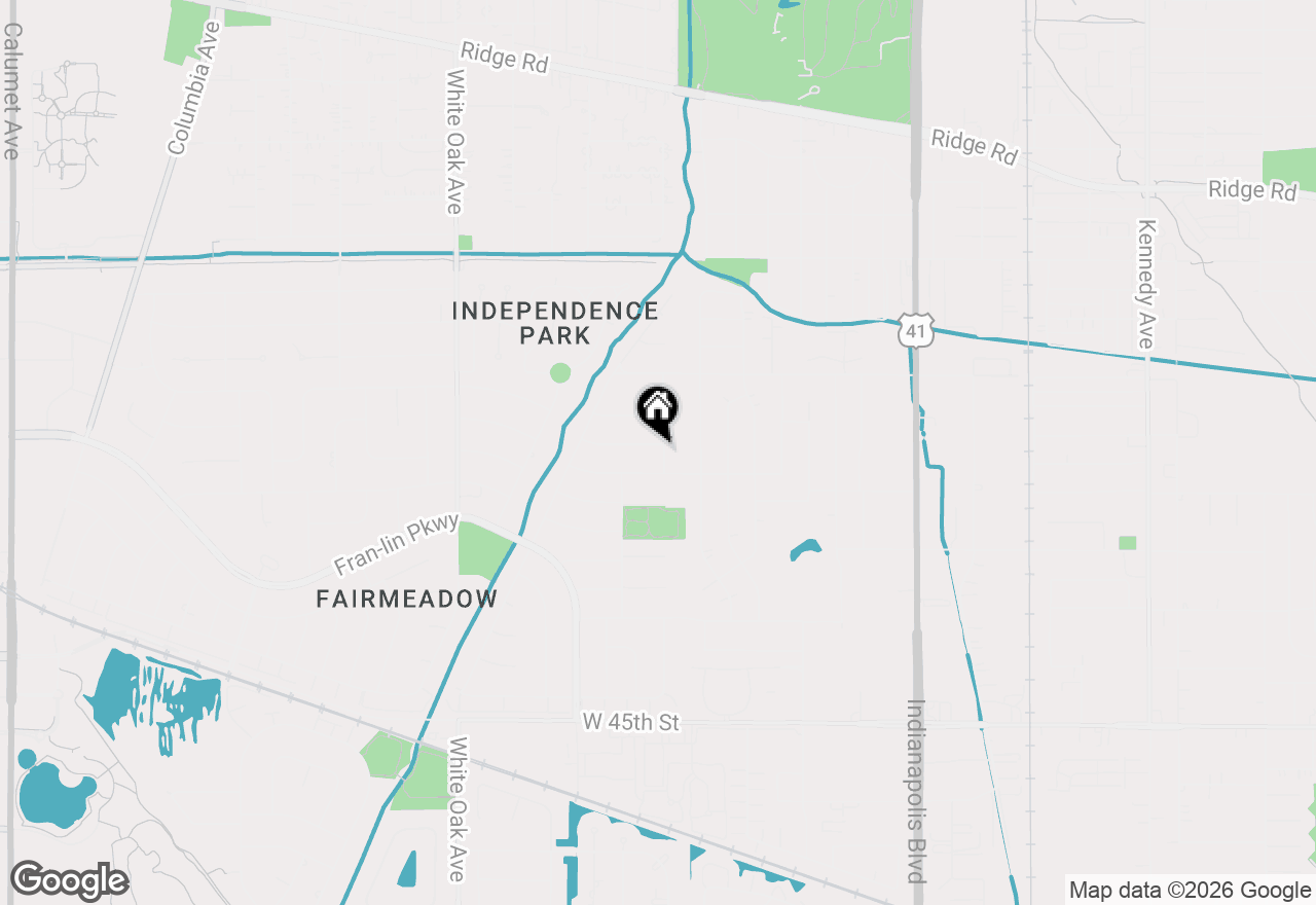 Map of 1924 Tulip Lane, Munster, IN 46321