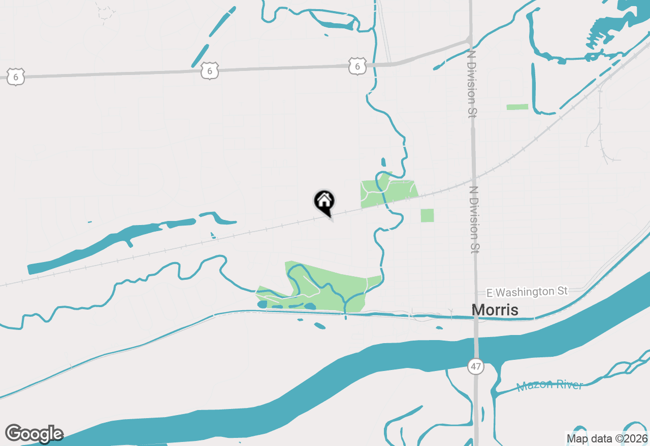 Map of 603 Oak Street, Morris, IL 60450