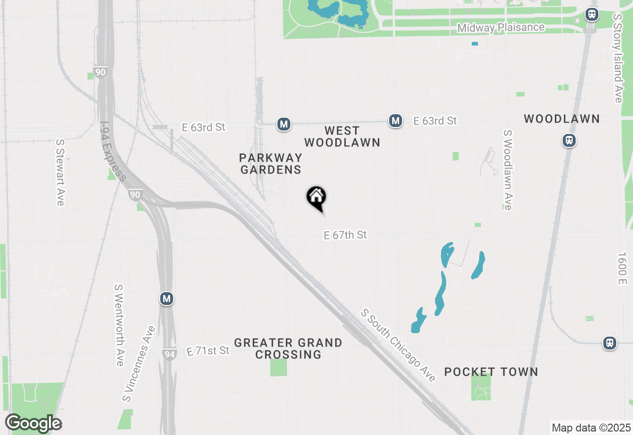 Map of 6621 S Marquette Drive, Chicago, IL 60637