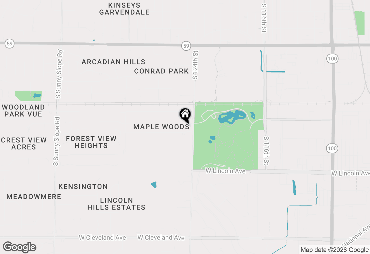 Map of 12509 W Park Ave, New Berlin, WI 53151