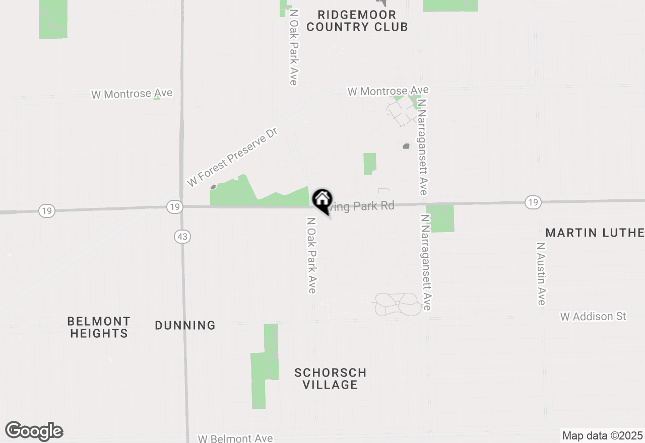 Map of 6734 W Dakin Street #GR, Chicago, IL 60634