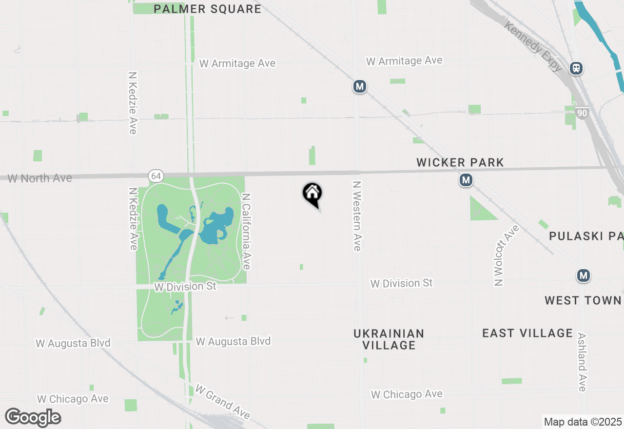 Map of 1430 N Maplewood Avenue #102, Chicago, IL 60622