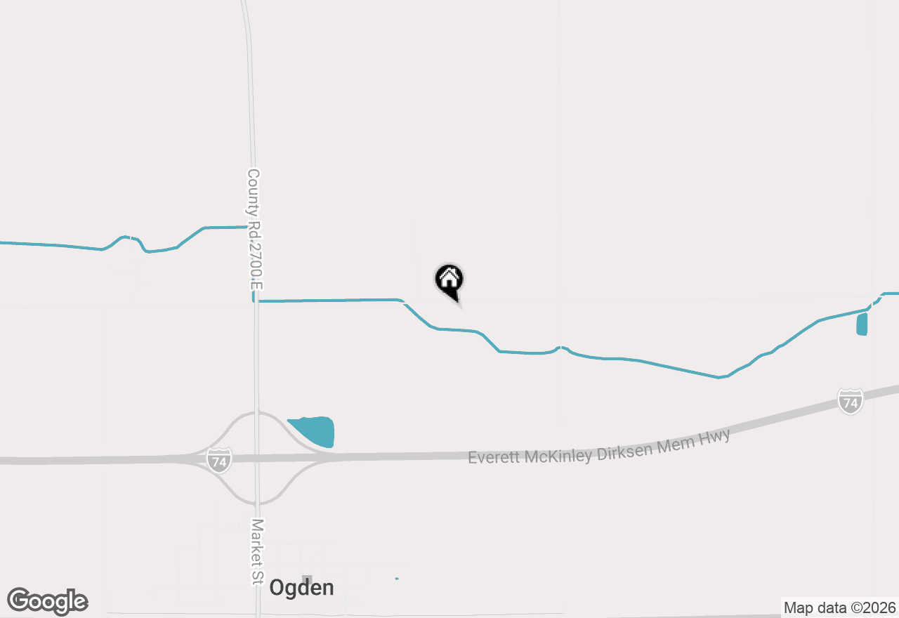 Map of 2761 County Road 1700, Ogden, IL 61859