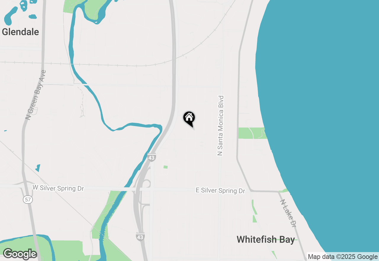 Map of 5934 N Lydell Ave, Whitefish Bay, WI 53217