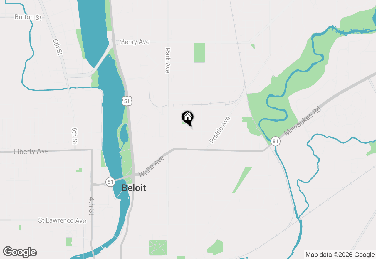 Map of 1103 Keeler Avenue, Beloit, WI 53511