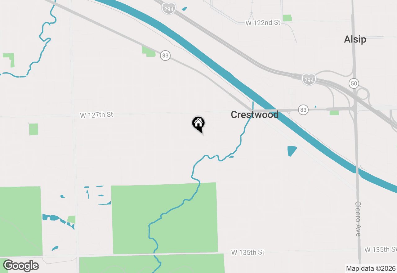 Map of 5712 128th Street #2D, Crestwood, IL 60418