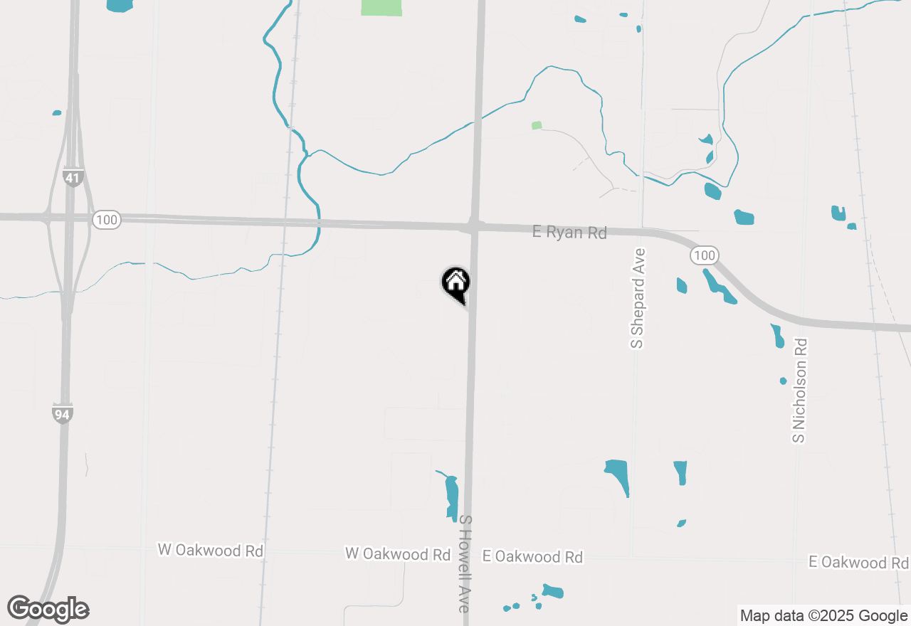 Map of 9709 S Howell Ave, Oak Creek, WI 53154