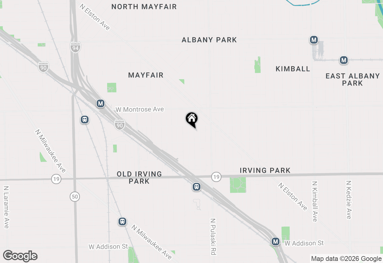 Map of 4235 N Kedvale Avenue #2B, Chicago, IL 60641