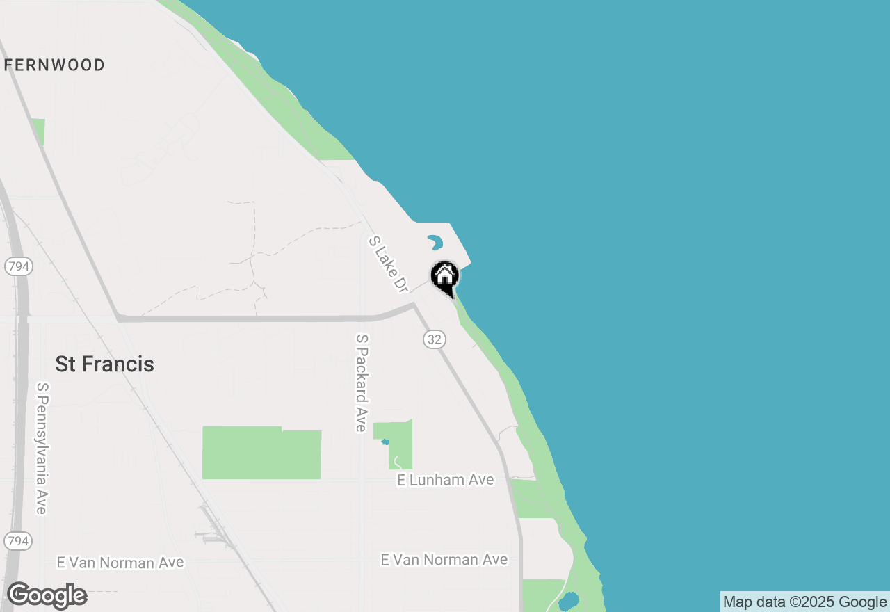 Map of 3872 S Lake Dr #307, St. Francis, WI 53235