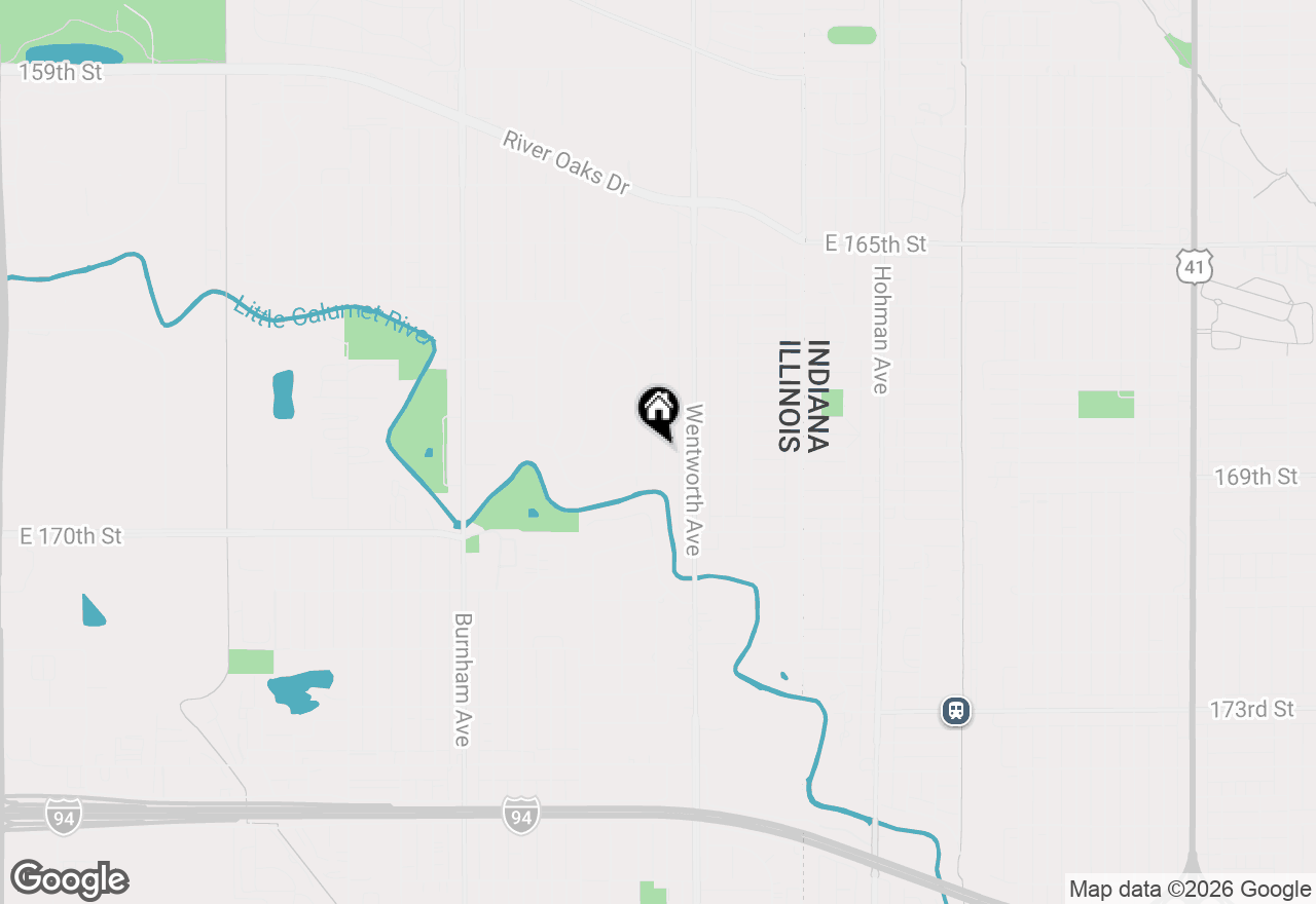 Map of (Address confidential), Calumet City, Illinois 60409