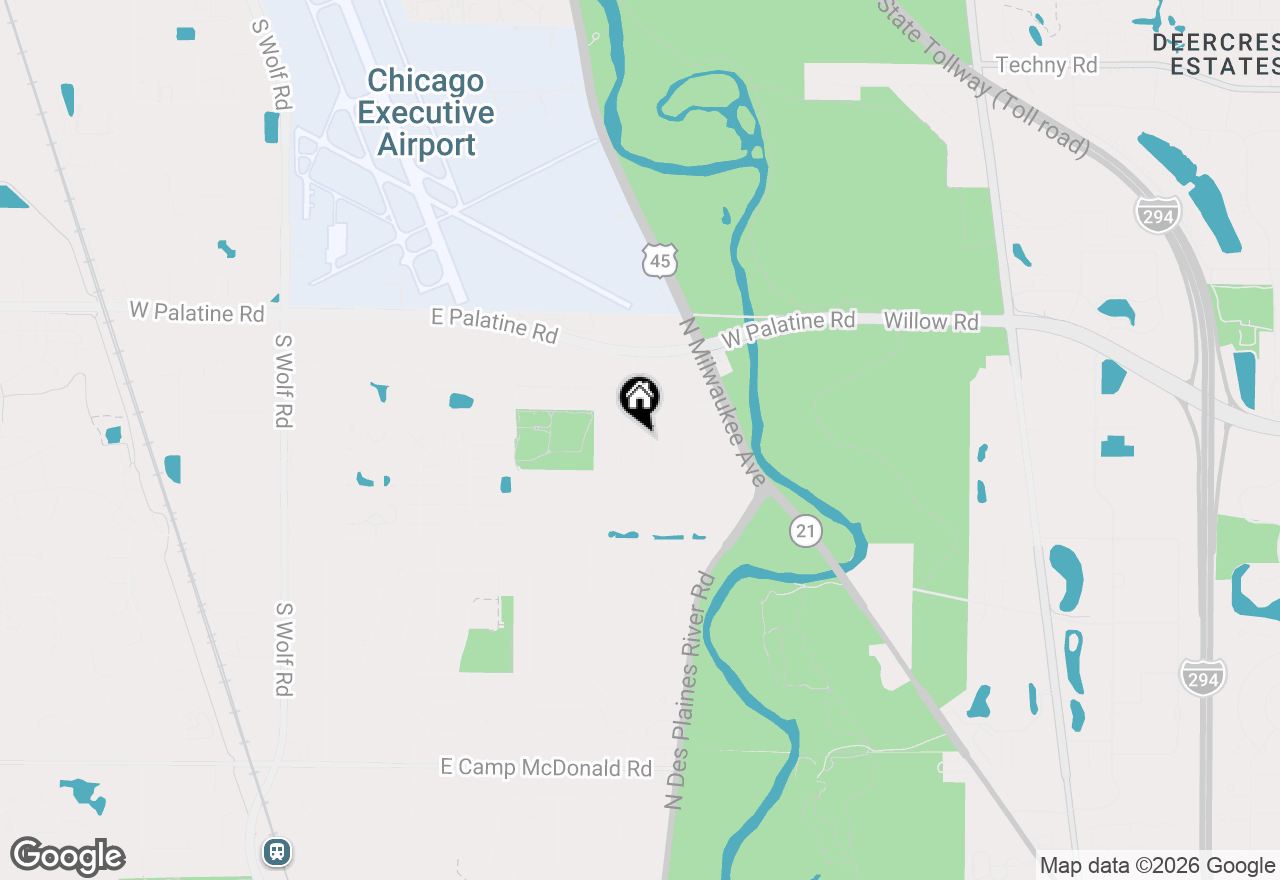 Map of 848 Jonathan Court #204, Prospect Heights, IL 60070