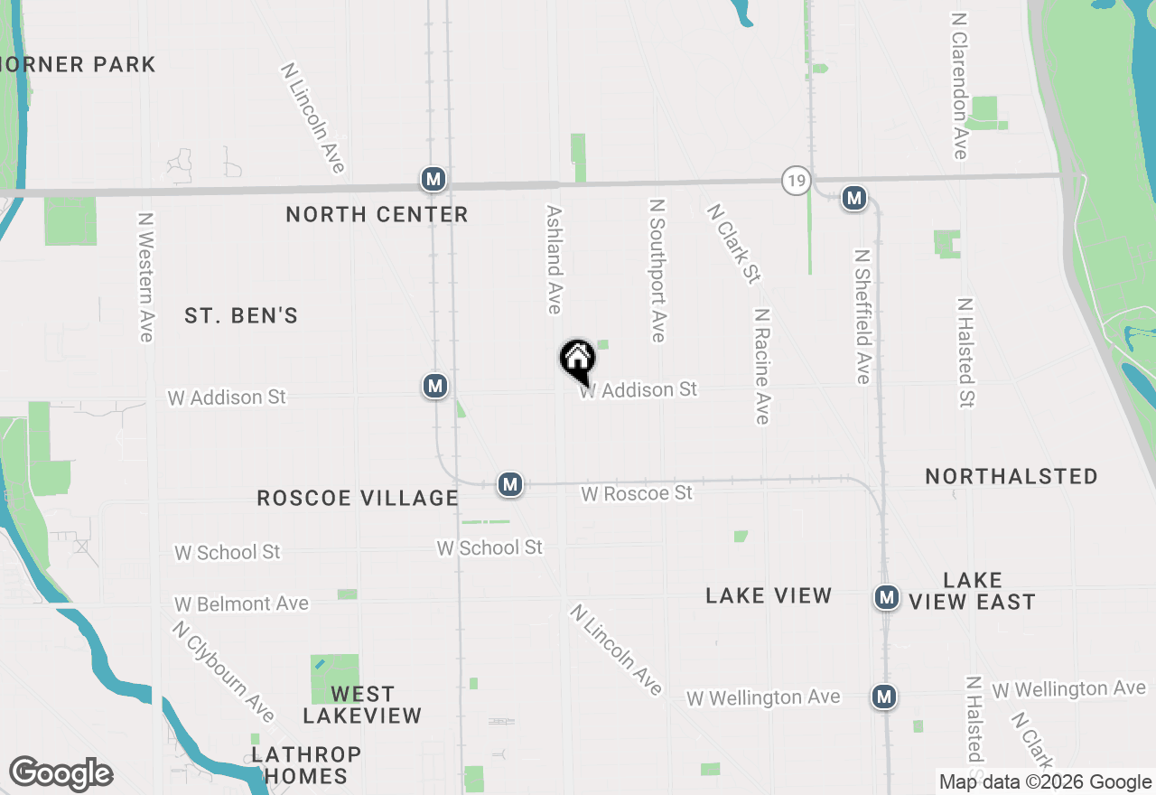 Map of 1539 W Addison Street, Chicago, IL 60613