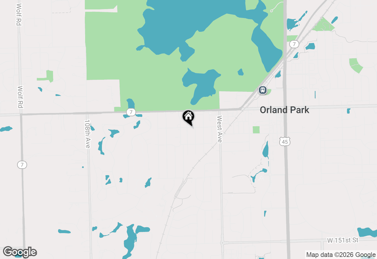 Map of 14405 Greenland Avenue, Orland Park, IL 60462