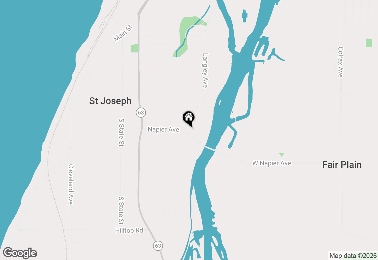 Map of 1207 Napier Avenue, St. Joseph, MI 49085