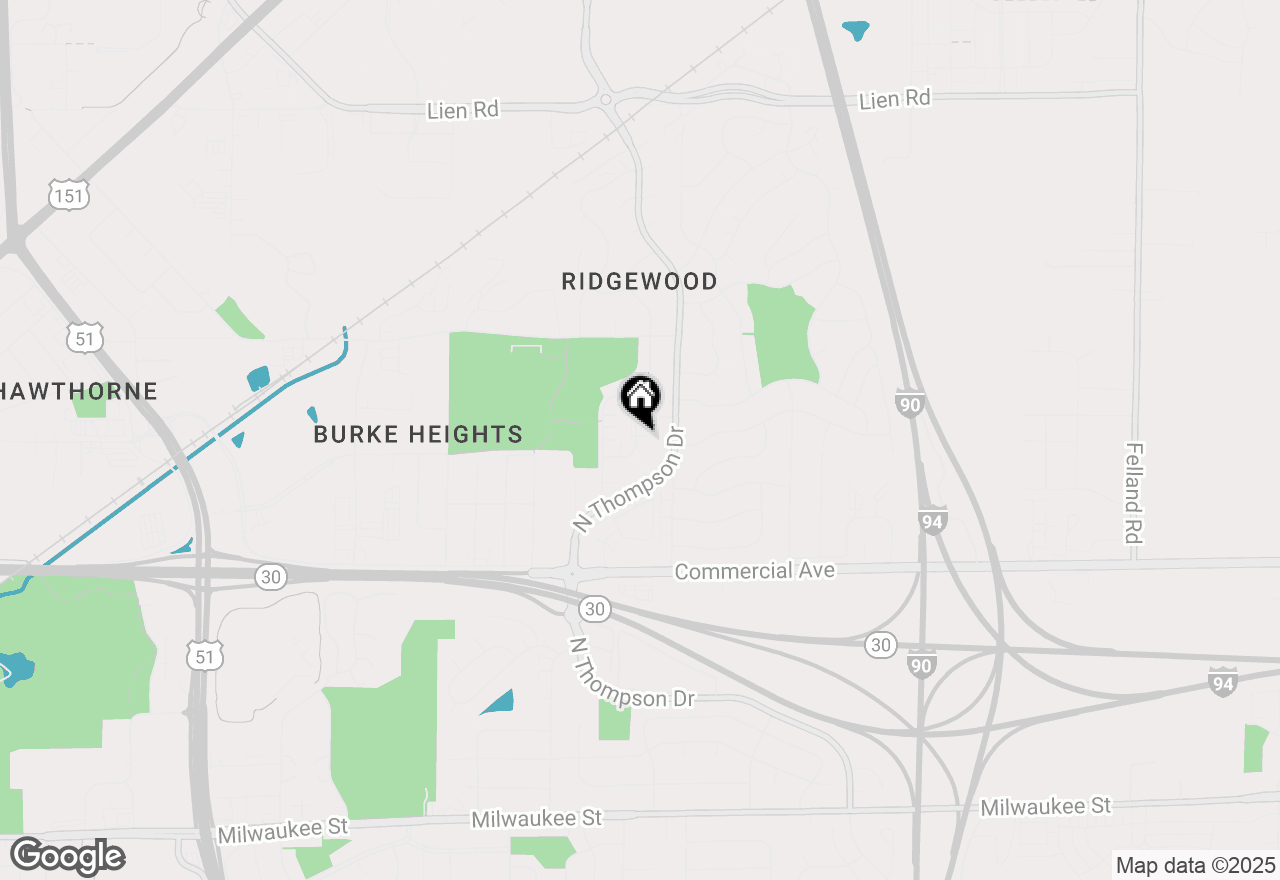 Map of 939 Rockefeller Lane, Madison, WI 53704